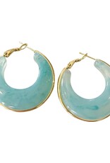 Kansas Turquoise Hoop Earrings