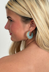 Kansas Turquoise Hoop Earrings