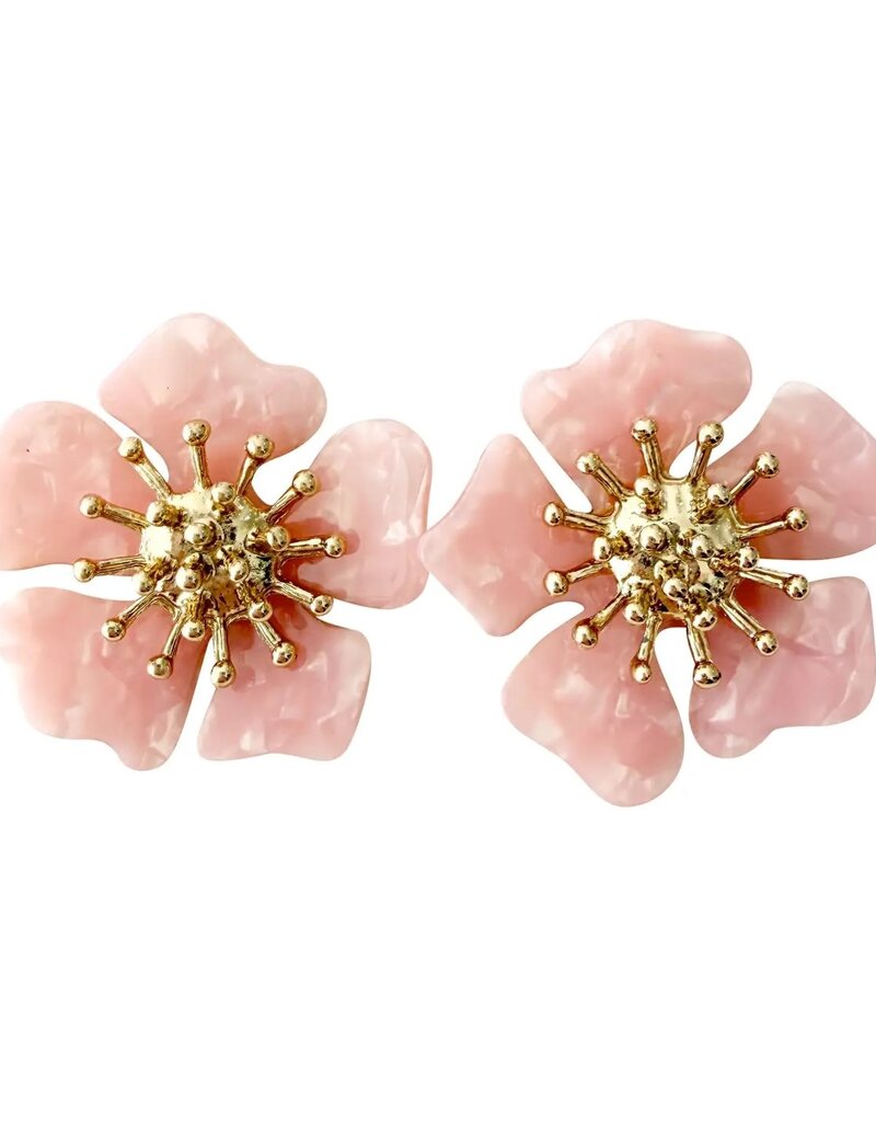 Torunn Flower Earrings Light Pink