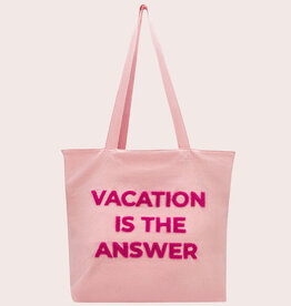 PQ Swim Vacation Is The Answer Tote Bag Rose