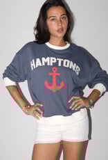 Hamptons Anchor Long Sleeve Crewneck Sweatshirt