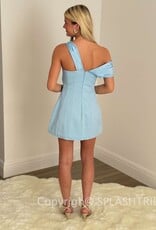 Gordon Asymmetrical Off Shoulder Mini Dress