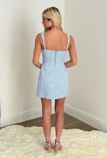 Amanda Uprichard Andreina Herringbone Structured Mini Dress