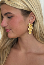 Flower Drop Statement Earrings G