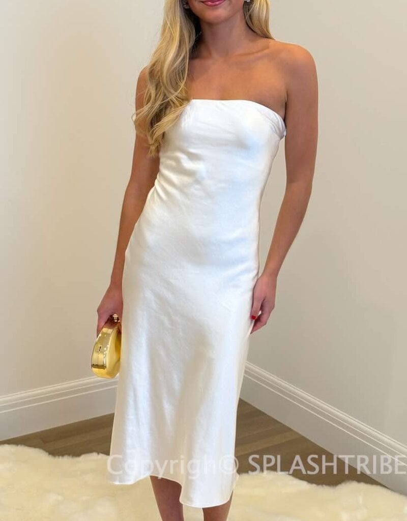 Carolyn Strapless Midi Dress