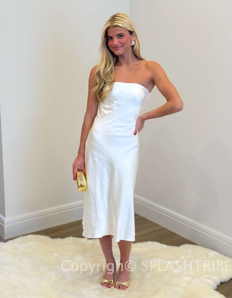 Carolyn Strapless Midi Dress