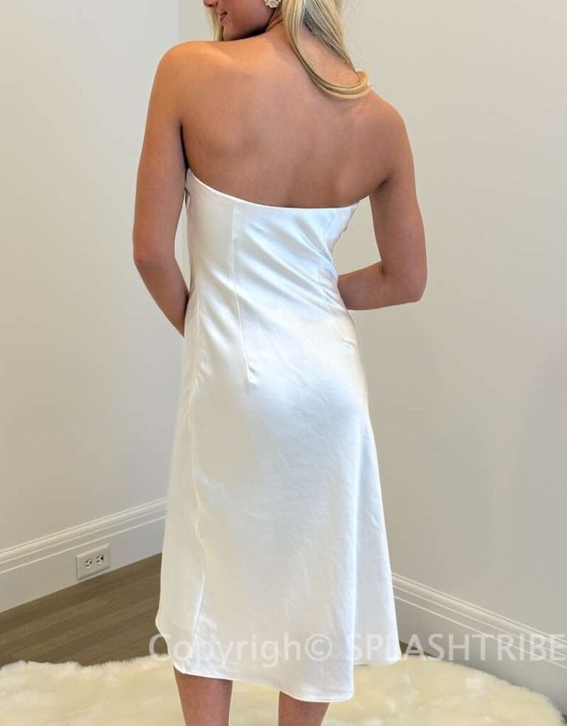 Carolyn Strapless Midi Dress