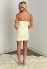 Rory Strapless Mesh Beaded Mini Dress