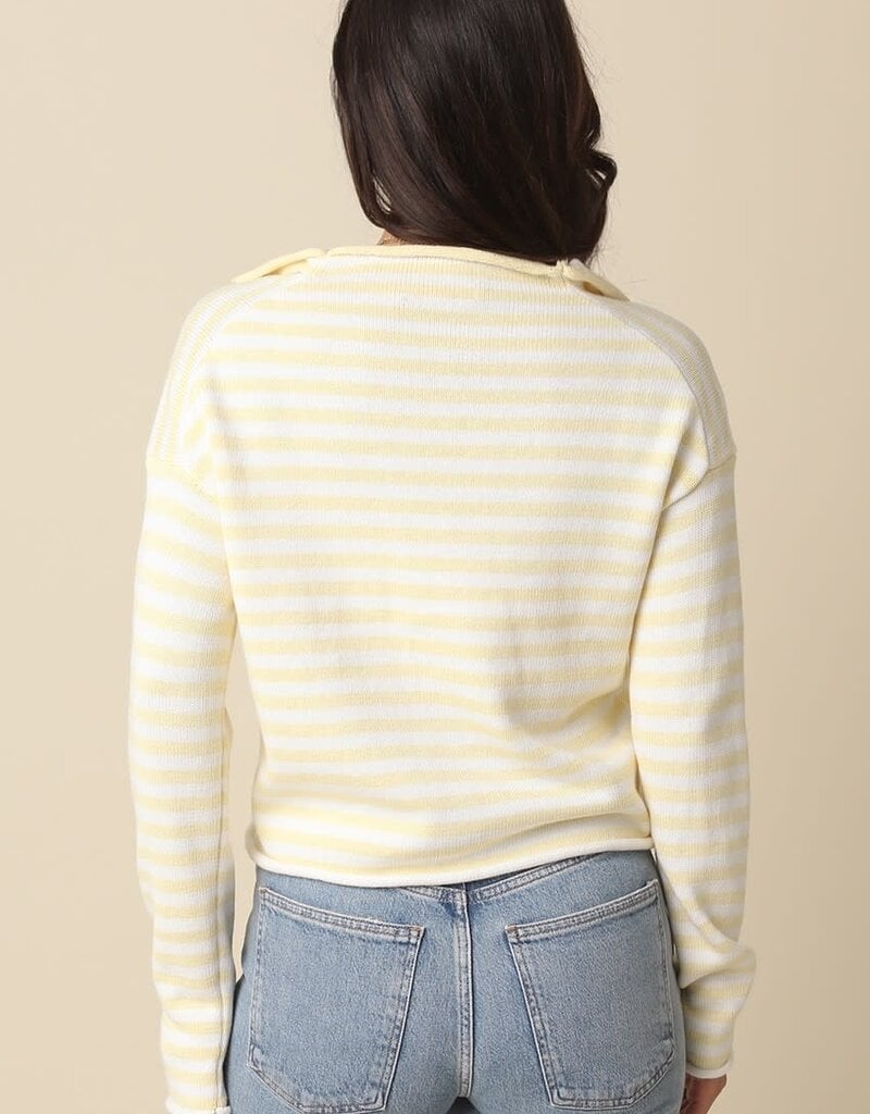 Carmen Stripe Knit Cardigan Sweater