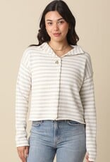 Carmen Stripe Knit Cardigan Sweater