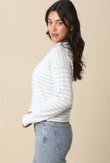 Carmen Stripe Knit Cardigan Sweater