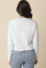 Carmen Stripe Knit Cardigan Sweater