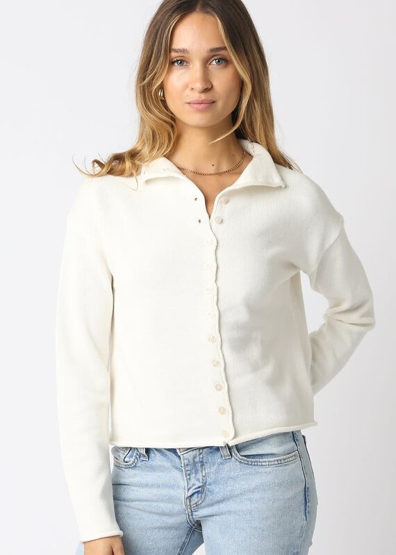 Carmen Solid Knit Cardigan Sweater