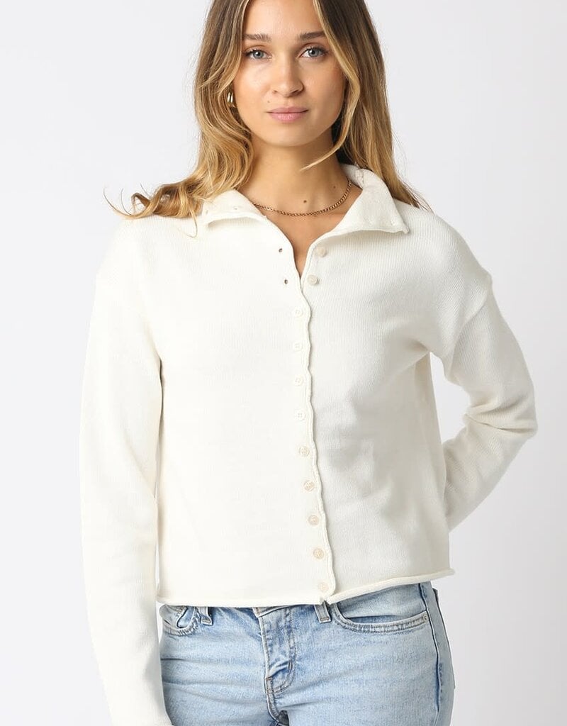 Carmen Solid Knit Cardigan Sweater