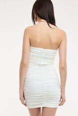 Strapless Ruched Bodycon Mini Dress