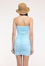 Strapless Ruched Bodycon Mini Dress
