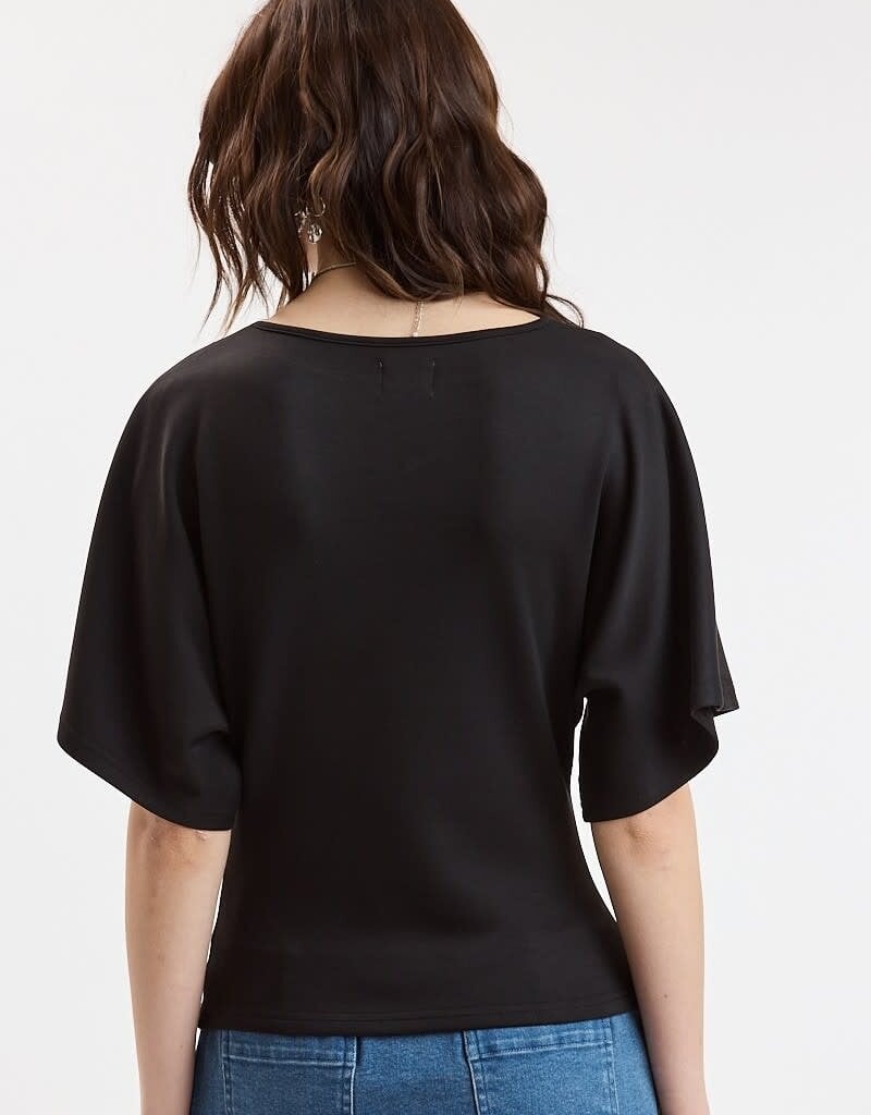 Boat Neck Half Sleeve Top