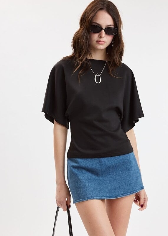 Boat Neck Half Sleeve Top