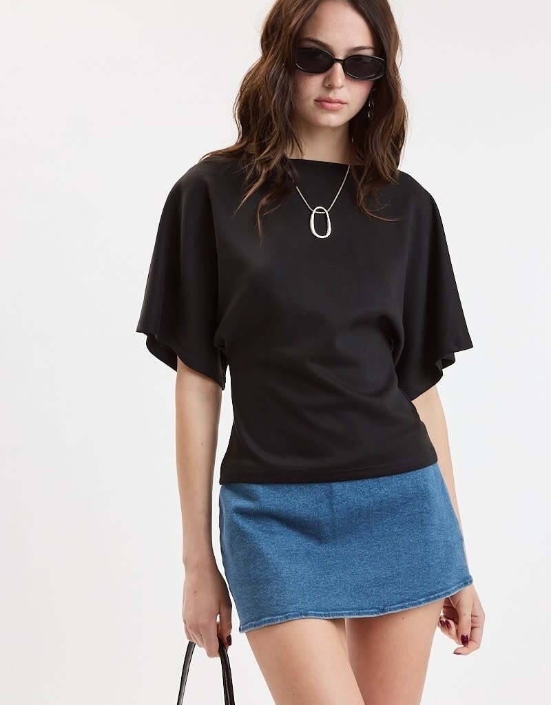 Boat Neck Half Sleeve Top