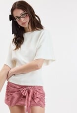 Boat Neck Half Sleeve Top