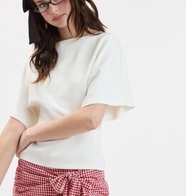 Boat Neck Half Sleeve Top