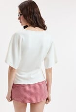 Boat Neck Half Sleeve Top