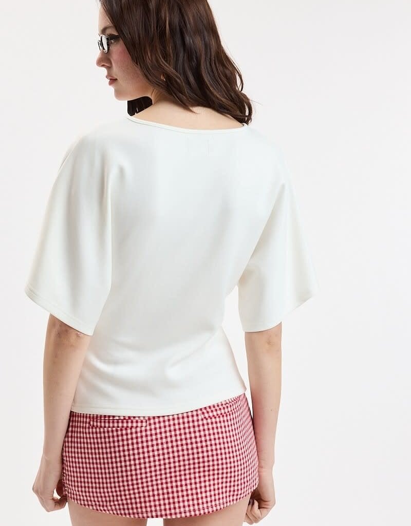 Boat Neck Half Sleeve Top