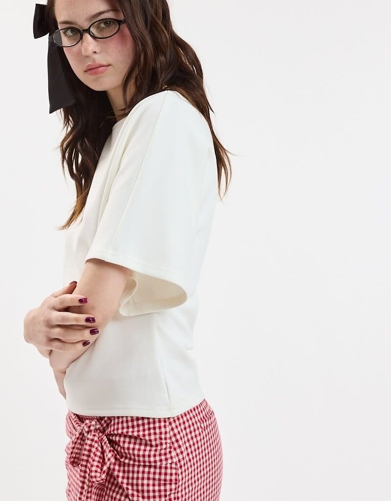 Boat Neck Half Sleeve Top