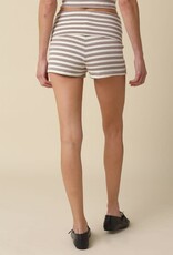 Striped Cami Strap Tank Foldover Short Set
