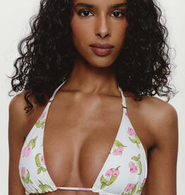 Frankies Bikinis Grace Beaded Triangle Bikini Top