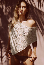 Frankies Bikinis Sophie Crochet Poncho Soft Sand S/M