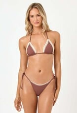 L Space Samba Crochet Trim Bikini Top