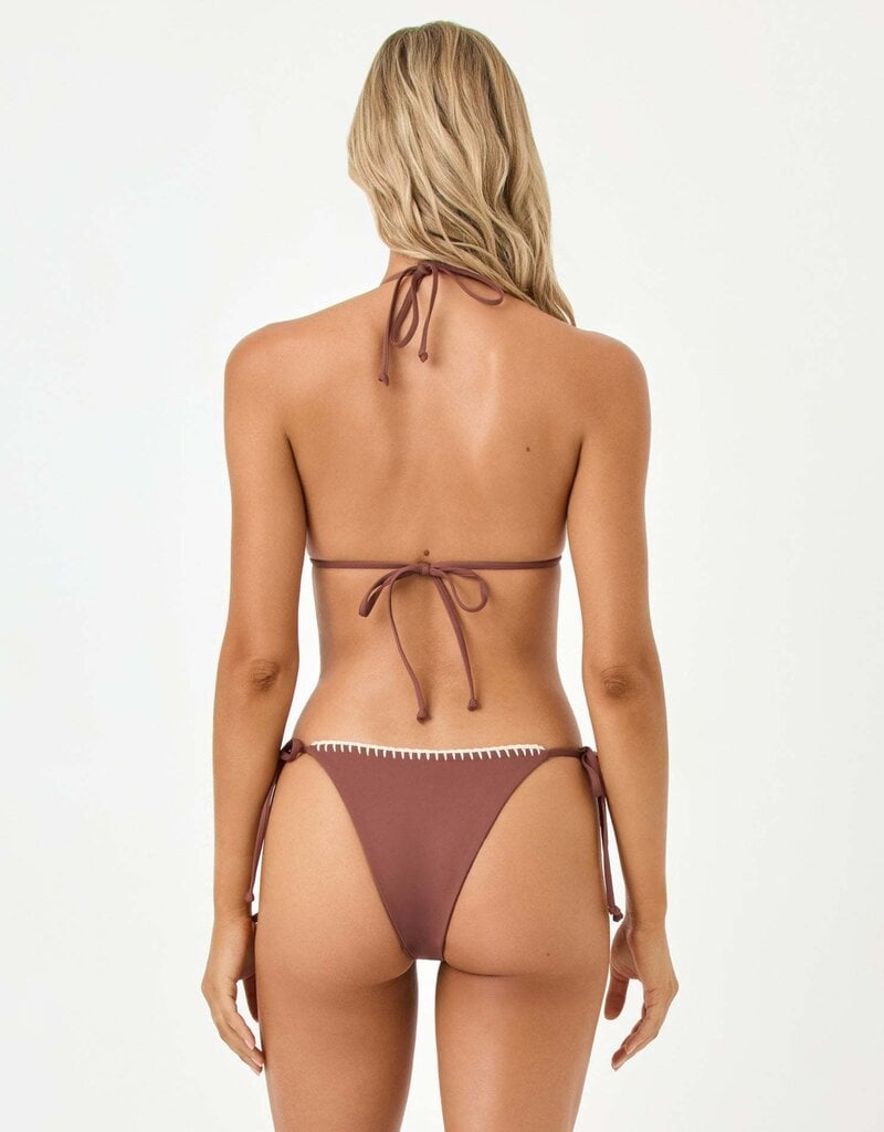 L Space Samba Crochet Trim Bikini Top