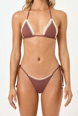 L Space Samba Crochet Trim Bikini Bottom Bitsy