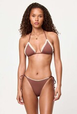 L Space Samba Crochet Trim Bikini Bottom Full