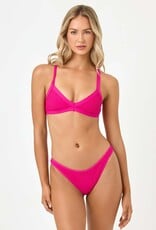 L Space Suzi Crochet Net Classic Bikini Bottom