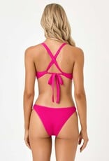 L Space Suzi Crochet Net Classic Bikini Bottom