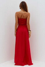 Lanie Strapless Shirred Maxi Dress
