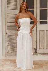 Grace Strapless Tie Back Maxi Dress