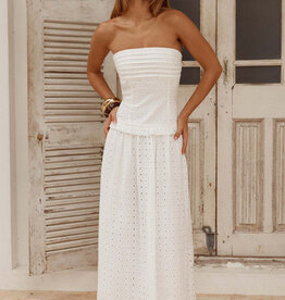 Grace Strapless Tie Back Maxi Dress
