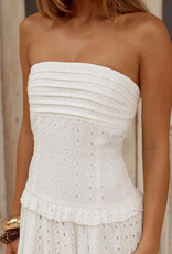 Grace Strapless Tie Back Maxi Dress