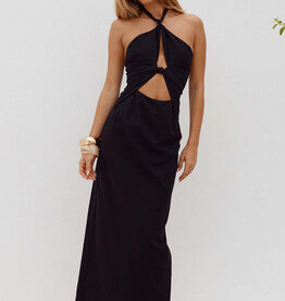 Shellie Keyhole Halter Midi Dress