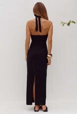 Shellie Keyhole Halter Midi Dress