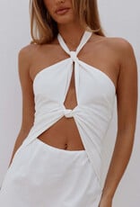 Shellie Keyhole Halter Midi Dress