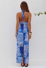 Shellie Keyhole Halter Midi Dress