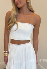 Smocked Tube Top and Tiered Maxi Skirt Set