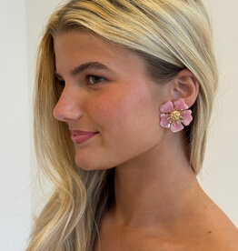 Torunn Flower Earrings Light Pink