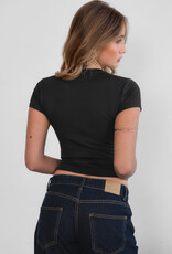 Round Neck Cap Short Sleeve T Shirt