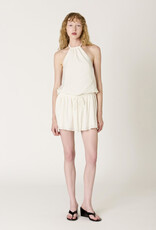 Alegria Tie Waist Halter Mini Dress