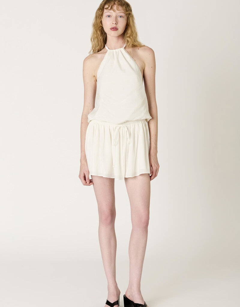 Alegria Tie Waist Halter Mini Dress